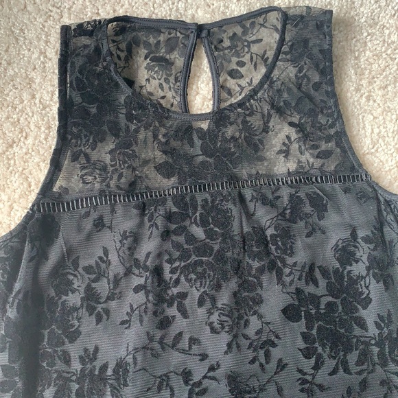 Kohl’s Speechless S Black Lacy Velvet Dress - Picture 4 of 7